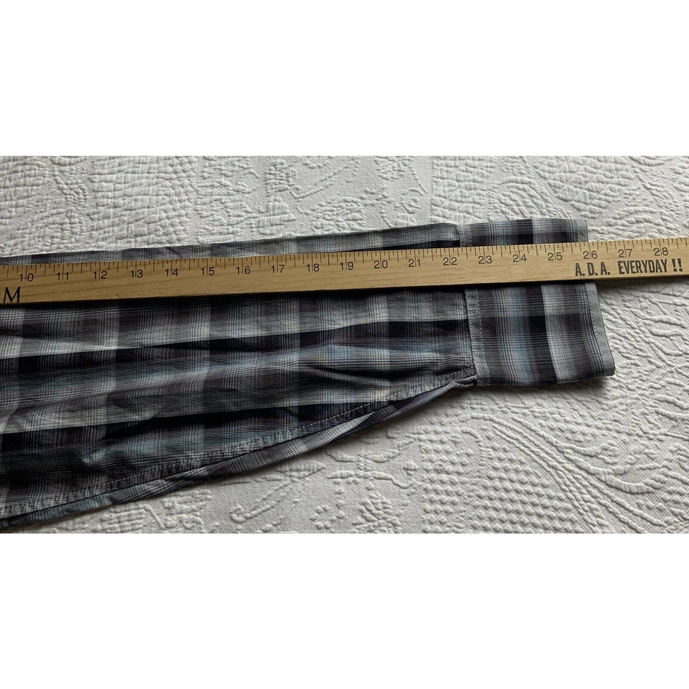 Two a.m. Mens Button Up Plaid Dress Shirt Size XL - Picture 8 of 8